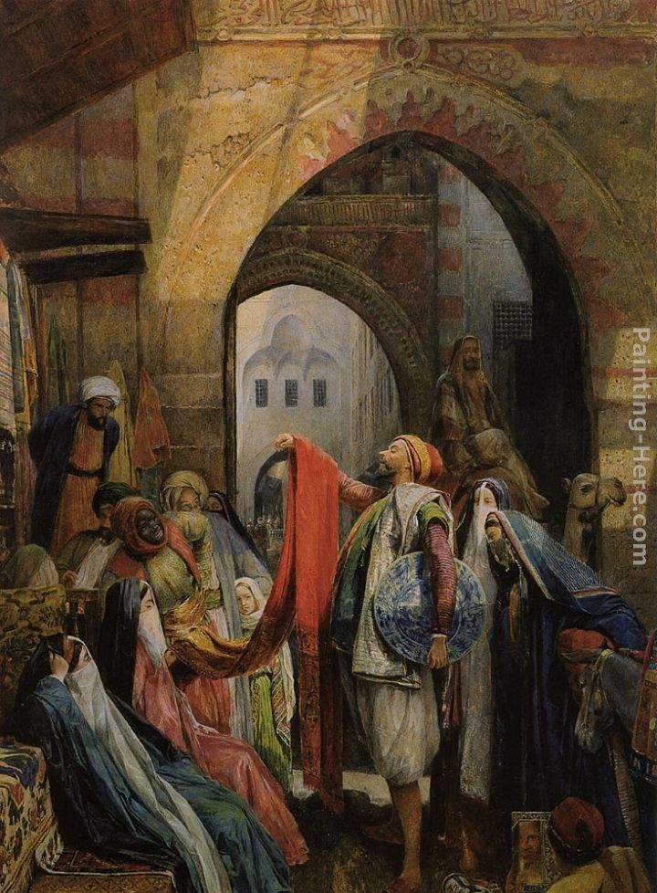 John Frederick Lewis A Cairo Bazaar - The Della 'l'